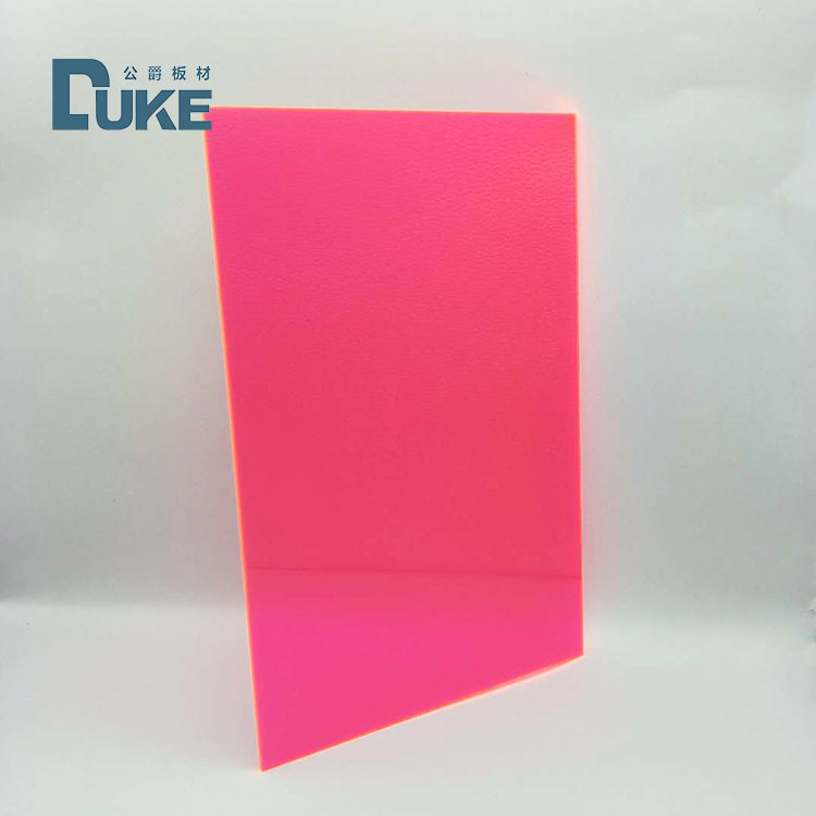 100% Virgin Mitsubishi MMA Pink Plexiglass Day Night Acrylic Sheet 1.2g/Cm3