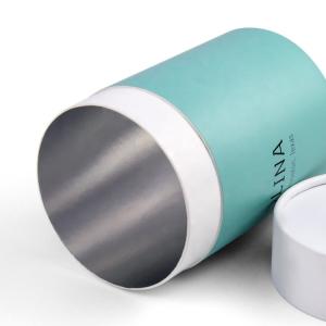 Quality Recyclable Paper Composite Cans 150mm Height Stamping UV Coating wholesale