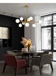 Modern Metal LED Chandelier Lighting Lustre Living Room Villa Interior Decor