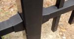 Customized Black Zinc Steel Metal Garrison Fence Panels Maintenance Free