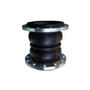 Quality EPDM Double Sphere Expansion Joint Pipe Fittings Small Pump Flanged Rubber Bellows wholesale