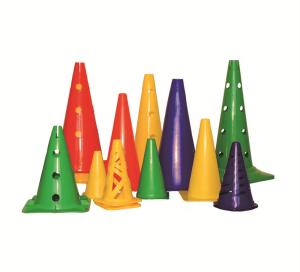 Quality Customized Logo Availabled Tourtop PP/PE Soccer Cones for Agility Training Equipment wholesale