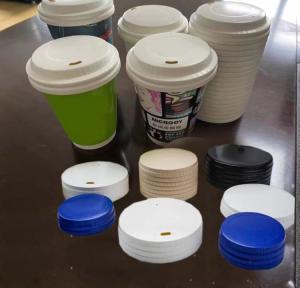 Quality Hotel Drink Paper Cup Lid Making Machine 380Volt Saving Energy wholesale