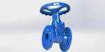Ductile Iron Gate Valve Top Cap Or Hand Wheel Operated , Vulcanized Rubber Wedge