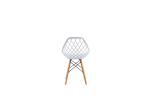 America Eames Dining Chair Casual Fashion Hollow Plastic Backrest For Meeting