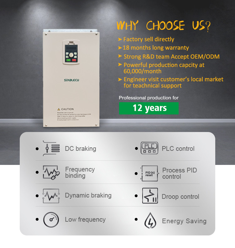 18.5KW Three Phase Frequency Inverter , Variable Speed Drive For 3 Phase Motor