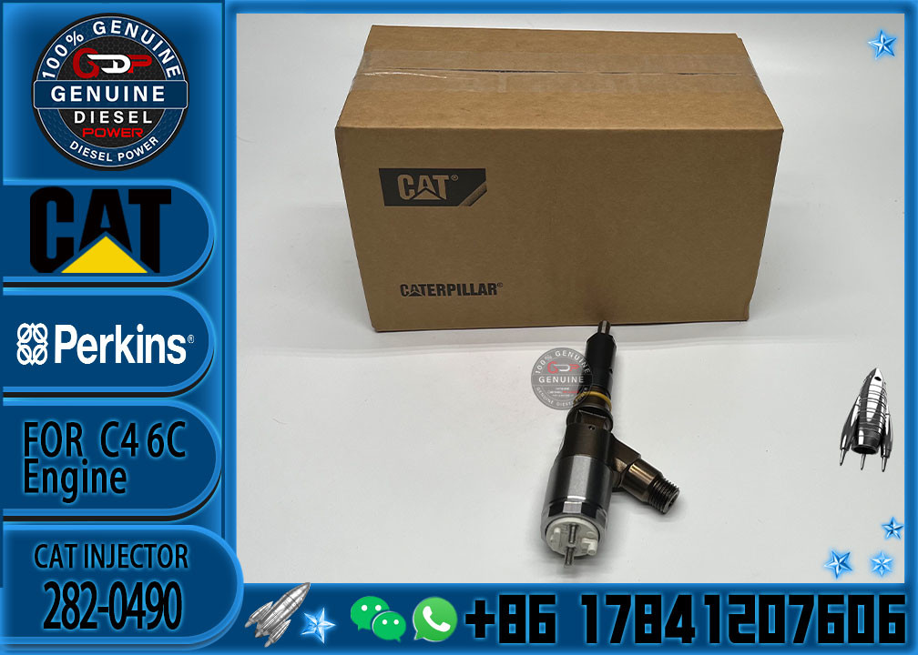 Diesel engine fuel injector 282-0490 2645A709 for 321D excavators engine diesel C6.6 C6.4 C4.2 injector