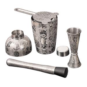 Quality Professional Stainless Steel Cocktail Shaker 17 Oz Steampunk Style wholesale