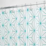 Eco Friendly PEVA Stylish Waterproof Shower Curtain Custom Printing Acceptable