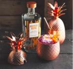 Customized Rose Gold Plated Cocktail Pineapple Cup Stainless Steel Pineapple