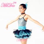 Endearing Dance Competition Wear Sweetheart Bodice Blue Short Dresses , Neck