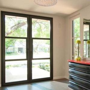 Quality Villa White Aluminum Frame Hinged Screen Door Corrosion Protection Windproof wholesale