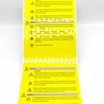 Matte Adhesive Anti Static Label CMYK Caution Industrial Sticker Paper