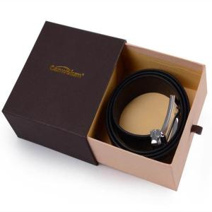 Quality custom leather belt drawer gift box sash paper box leather girdle packaging box wholesale