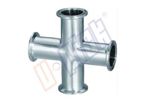 Quality Quick Loading 304 Stainless Steel Pipe Fittings Straight Cross For Connection wholesale