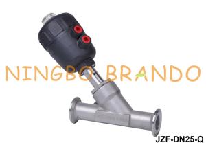 Quality 1'' Y Type Tri Clamp Pneumatic Angle Seat Valve Stainless Steel wholesale