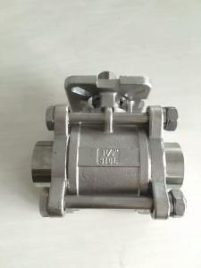 Quality Investment Casting Three Way Ball Valve 2000 WOG ISO 5211 Mounting Flange wholesale
