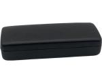 Oem Embossing Logo Leather Sunglass Case Black Custom Square Hard Shell