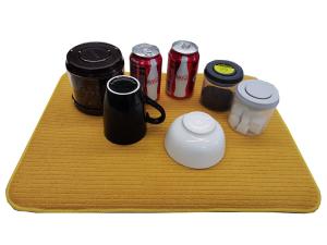 Quality 38x50cm Solid Colors Microfiber Dish Drying Mat For Drying Dish Cups Bottles wholesale