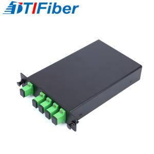 Quality G657A1 Fiber Optic Splitter 1x2 1x4 1x8 1x16 FTTH Metal Box LGX Cassette Type wholesale
