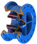 Anti Water Hammer Function Non Slam Check Valve , Water Control Valve