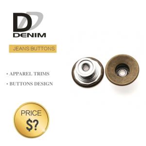 Quality Classic Anti Brass Denim Metal Buttons , Denim Jeans Trousers Button wholesale