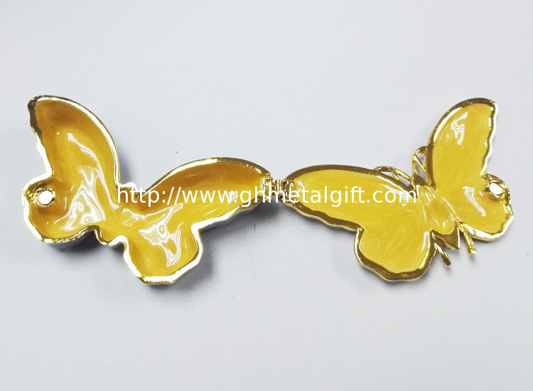 Custom metal butterfly shaped jewelry box for promotional gift