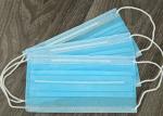Disposable Blue Non Woven Triple Layer Earloop Face Mask