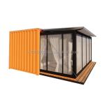 Wall 50/75/100mm Wave Sandwich Panel Luxury Modular Portable Prefabricated