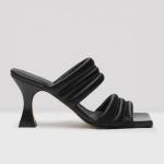 Square Open Toe Size 9 Women High Heel Sandals Slip On Thin Heel