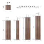 Veneer Banding Acoustic Wood Slat Panels 2400mm Wood Slat Wall Tiles Customized