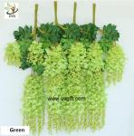 UVG 110cm faux floral arrangements long shoot wisteria silk flowers for wedding