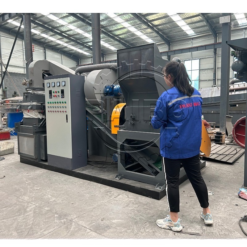40.7kw Automatic Copper Wire Separation Machine Cable Granulator Recycle Machine For Granule