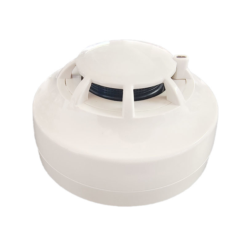 White 4 Wire Smoke Detector DC12V DC24V Fire Alarm Smoke Detector With Relay Output