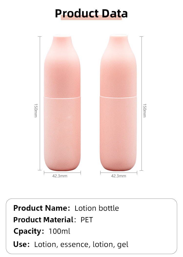 100ml PP+PET Lotion Pump Bottle Hair Care Packaging Bottle Cosmetic Bottle UKL12