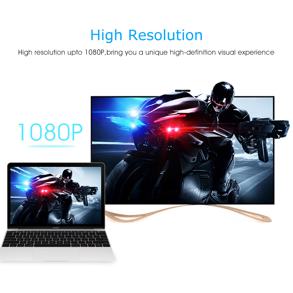 HDMI To VGA Adapter Converter 1080P Digital To Analog Audio Video For Laptop Tablet PC