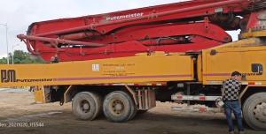 Quality Benz Actros Chassis 2012 Used Putzmeister Concrete Pump 46m with After-sales Service wholesale