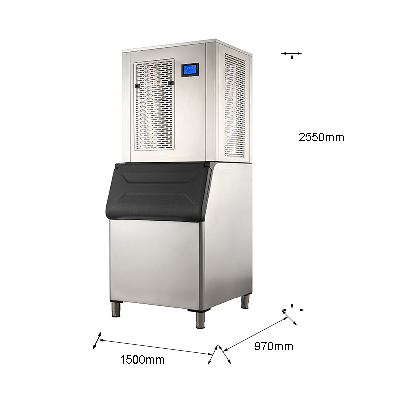 High Level 7700W Industrial Push Button Flake Ice Maker for Restaurant Water Cooling
