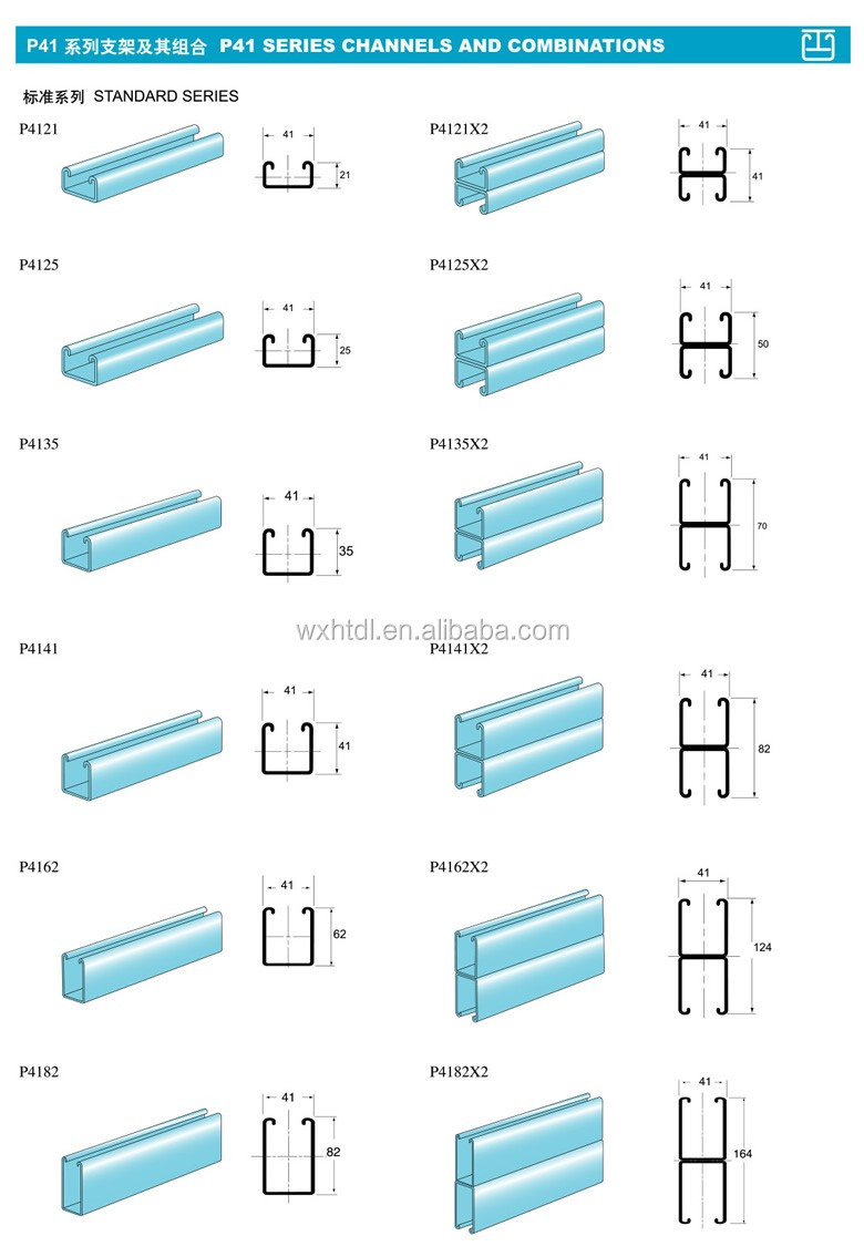 316 Stainless Steel Slotted Strut Channel