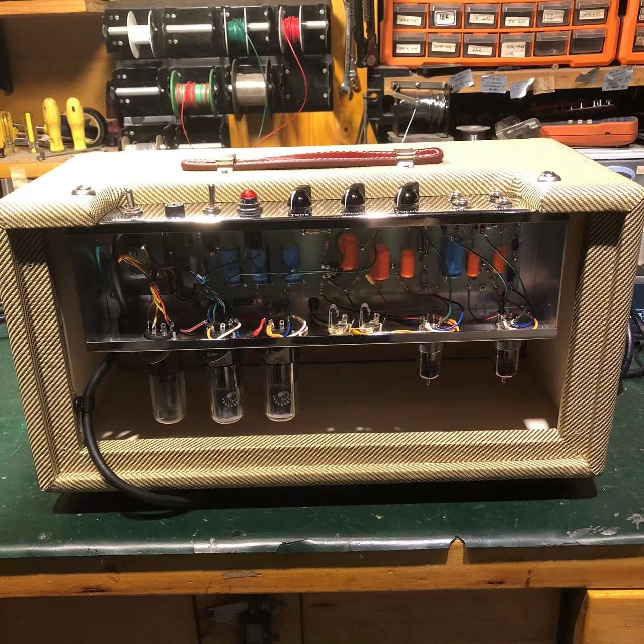2025 Tweedle Dee Deluxe 5E3 Classic Dumble Style Mods Tweed Head, Pure Handed with Eyelet Board, 6V6GT*2, 12AX7*2, 5Y3GT*1, Grand Amplifier, Accept