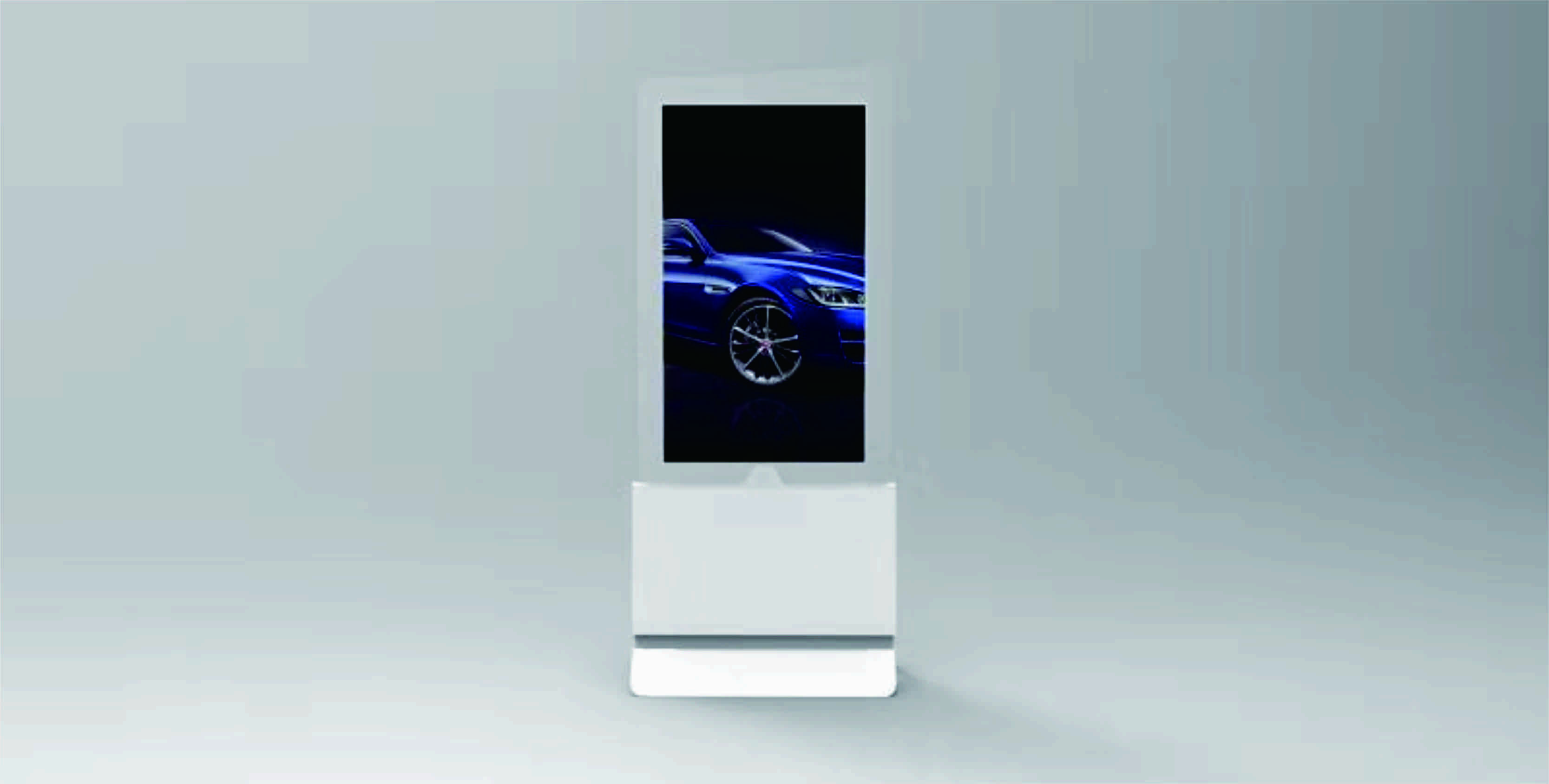 Double Sided Stand Alone Digital Signage 43'' 55'' Super Slim Advertising Player