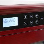 Beverage Fridge Cabinet Furniture Vertical Red Wood Wine Cooler