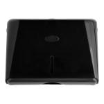 Plastic C fold hand towel dispenser for 1 pack hand towel