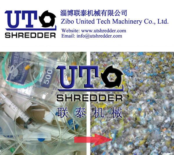 high quality automatic Waste medical shredder/waste medical rubbish shredder