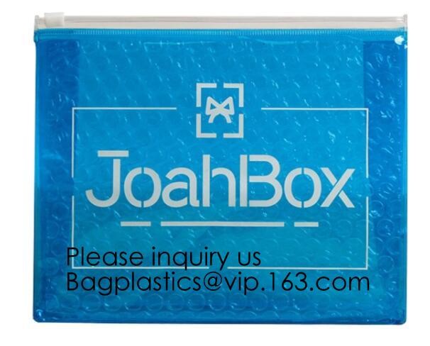 Colored PVC Film Bubble Bag/Special PVC k Bubble Bag/New Material Bubble Mailer With Zipper, bagease, bagplastics