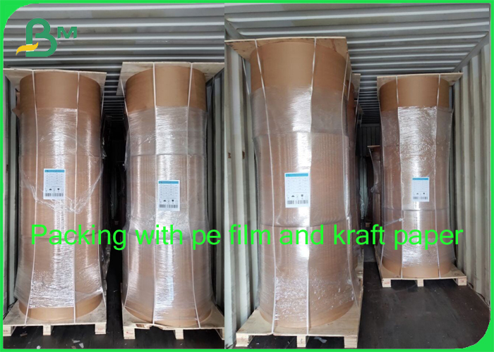 Grade A Printable 100g 120g Bleach Kraft Paper For Packing / Wrapping 1200mm