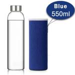 550ml Juice Glass Drinking Bottles With Protection Sleeve