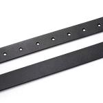 Adjustable Length 2.3cm Women's Fashion Leather Belts Metal Loop Old Gold