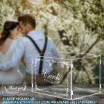 Acrylic Wedding Card Box Money Post Gift Box Holder, Clear Card Box Large Letter