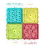 Interactive Dog Bowls Treat Dispensing 4-pack Slow Feeder Pad Licking Mat